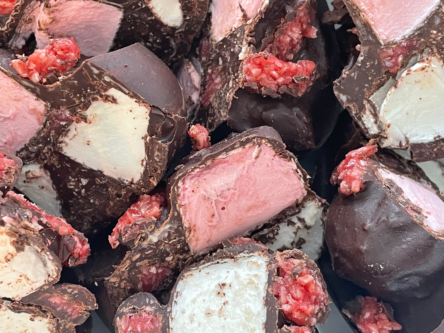 Dark Choc Cherry Ripple Chunks - 300g